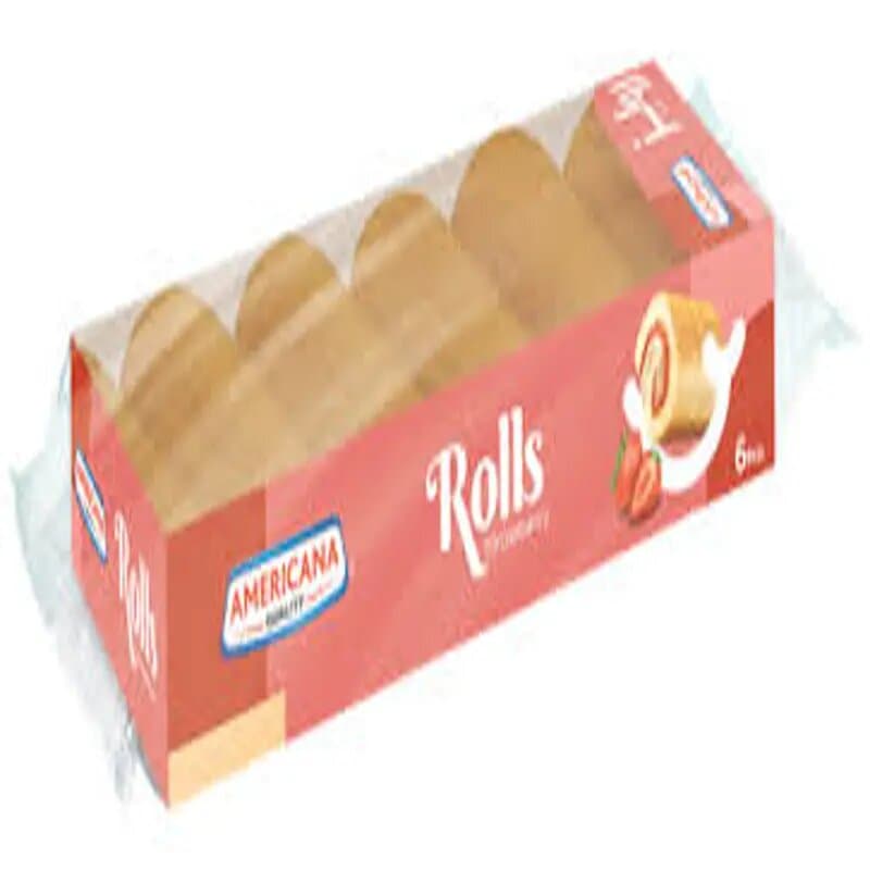 Americana Strawberry Mini Rol 120 g