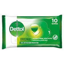 Dettol Antibacterial Wipes 10 Pc