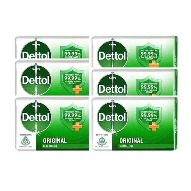 Dettol Original Soap 120 g 4 Pc + 2 Pack