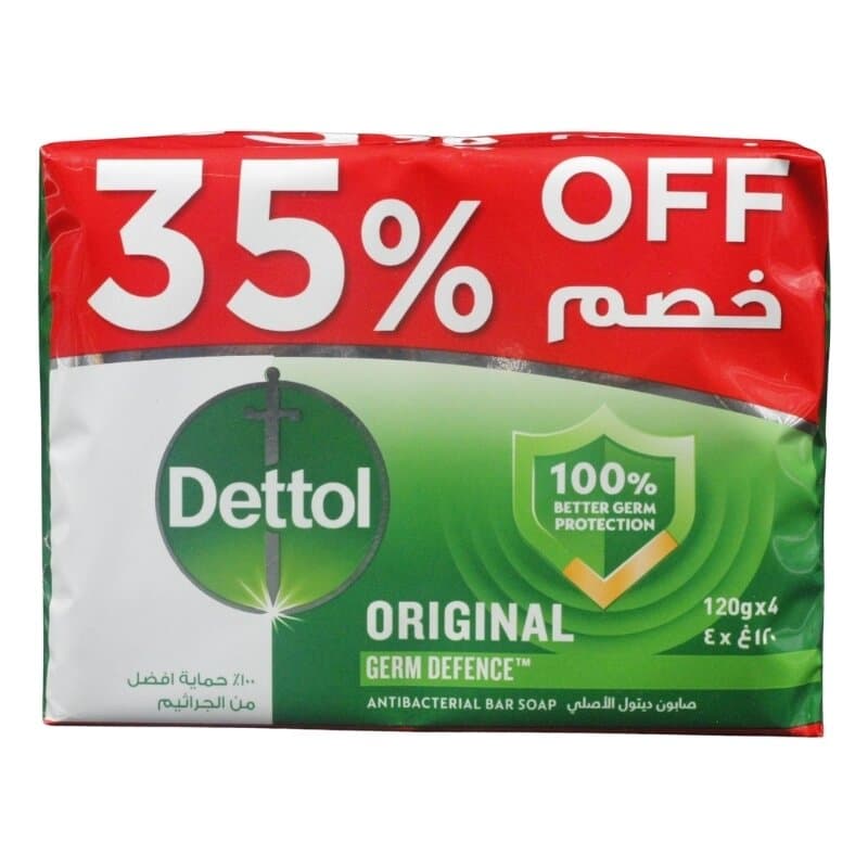 Dettol Original Soap 4 x 120 g 35%