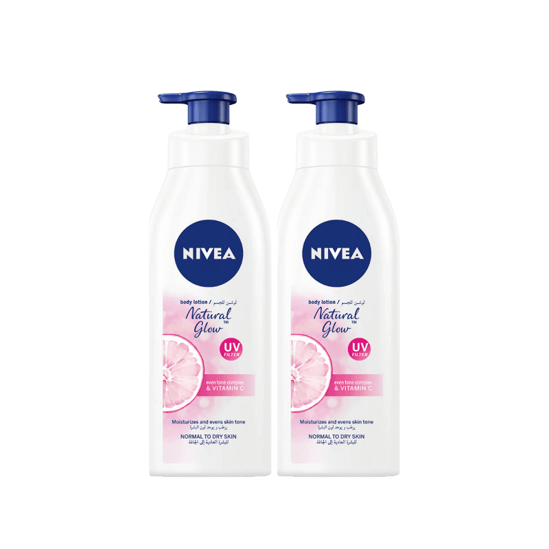 Nivea Body Lotion Natural Glow 2 x 400 mL