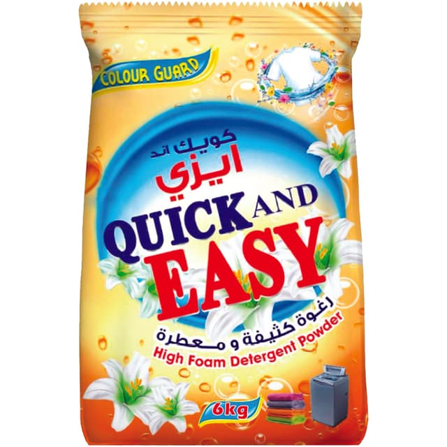 Quick And Easy Detergent Powder 6 Kg