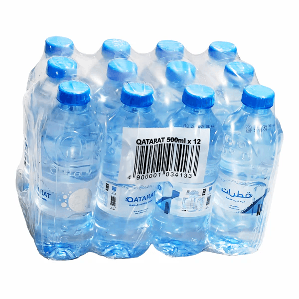 Qatarat Water Bottle Shrink 500 mL X 12