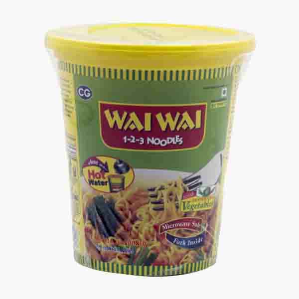 Wai Wai Vegetable Cup Noodles 65 g