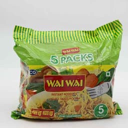 Wai Wai Vegetable Noodles 5 x 75 g - image 2