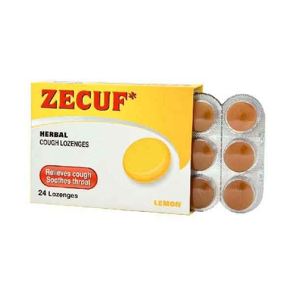 Zecuf Cough Lozenges Lemon 24