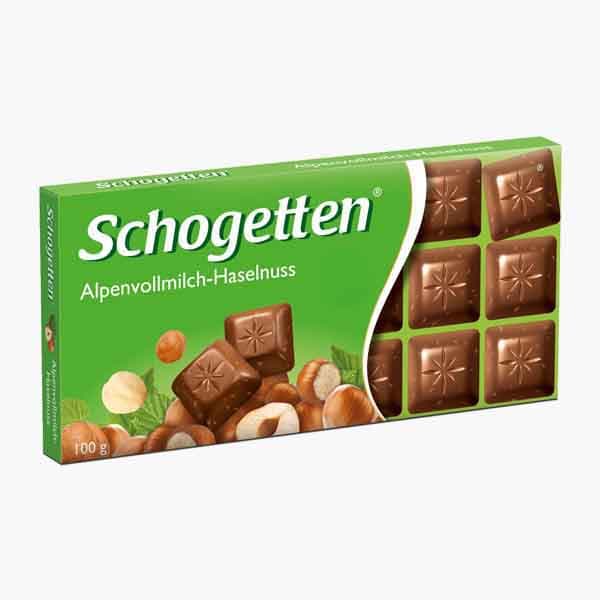 Schogetten Alpine Milk+ Hazelnut Chocolate 100 g