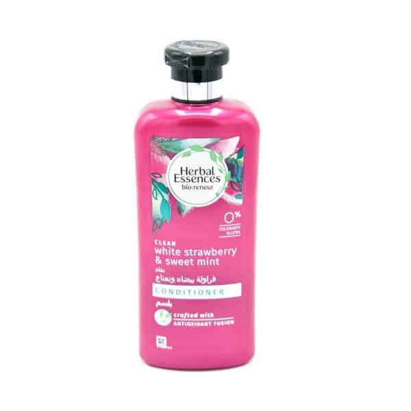 Herbal Essence Clean Whte Strwab/mint Condtr 400 mL