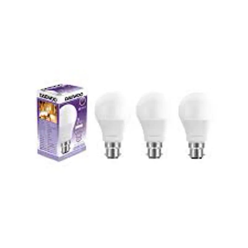 Daewoo Led Bulb 7w-b22 Cool White Dl22073a 3 Pc Set