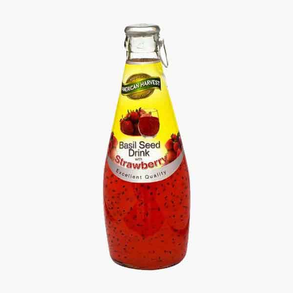 American Harvest Straw. Basil Seed Drink 290 mL