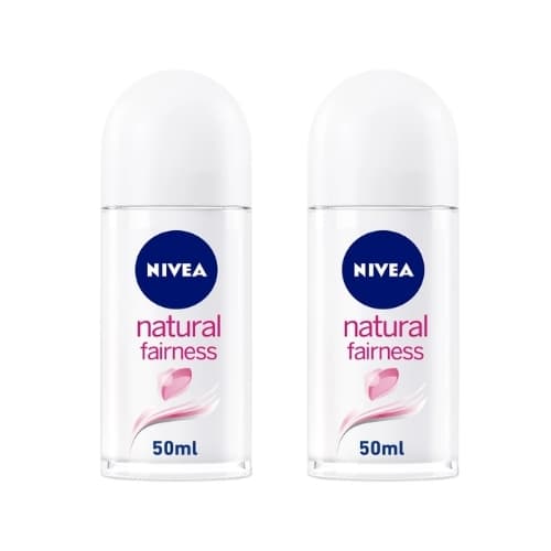 Nivea Natural Fairness Deo Roll On Women 2 x 50 mL