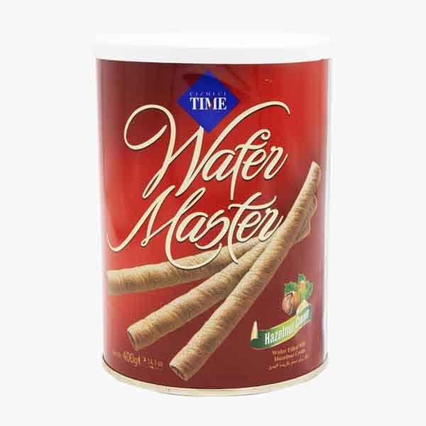 Cizmeci Time Mstr Tin Box Hzlnut Wafer 400 g