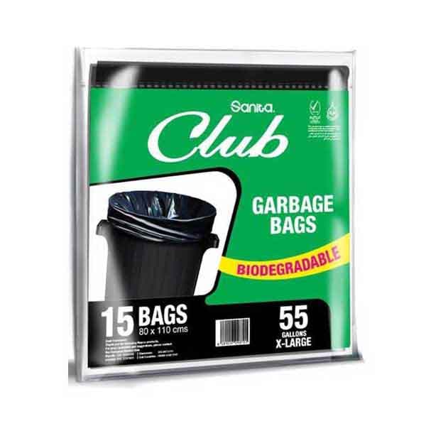 Sanita Club Garbage Bag Bio Dl 55 Gl 15 Bags
