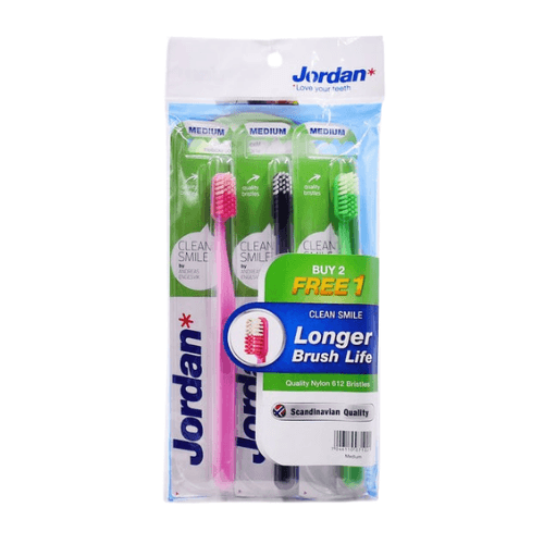 Jordan Tooth Brush Clean Smile 2+1 Travel Case