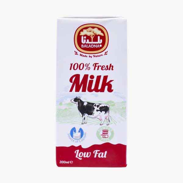 Baladna Uht Milk Low Fat Tetra Pack 200 mL