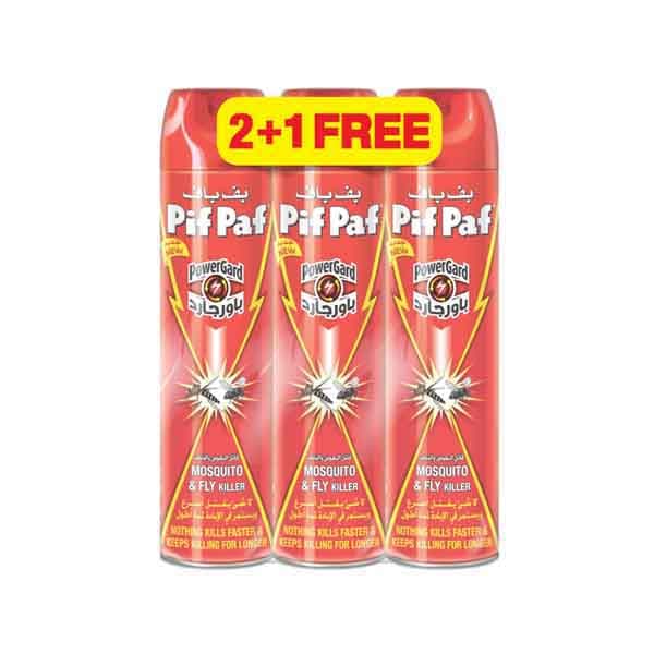Pif Paf Fkd Fly& mosquito Killer 400 mL 2 + 1 Free