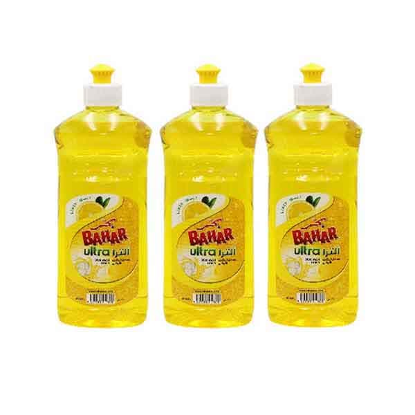 Bahar Ultra Lemon Dishwash Liquid 3 x 500 mL