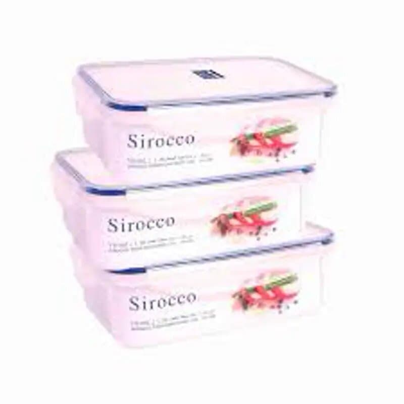 Sirocco Food Container 1.5 L Yh002 (3 Pc)
