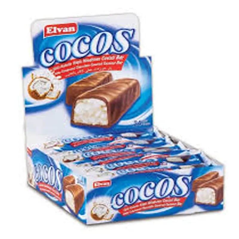 Elvan Cocos Chocolate Coconut Bar 24 x 24 g