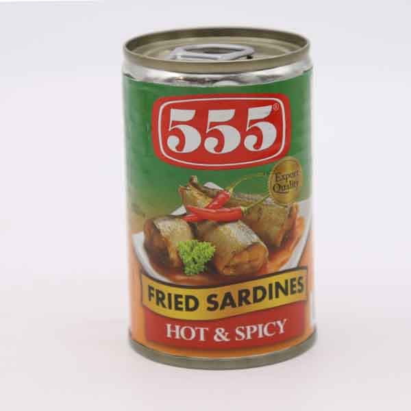 555 Fried Sardines Hot And Spicy 155 g