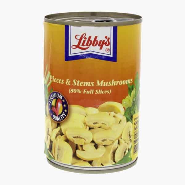 Libbys Mushroom Pieces And Stems 400 g