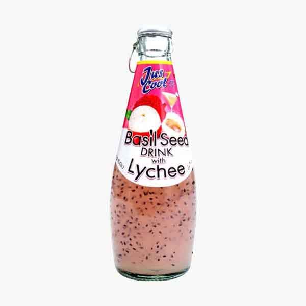 Jus Cool Basil Seed Juice Lychee 300 mL