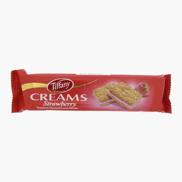 Tiffany Cream Biscuits Strawberry 80 g
