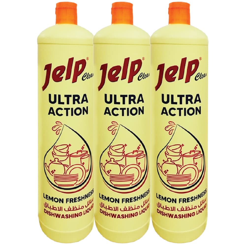 Jelp Lemon Clean Dish Wash Liquid 3 x 1 L