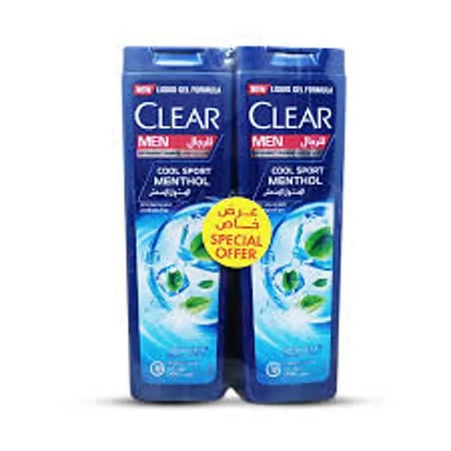 Clear Cool Sport Shampoo 2 x 400 mL