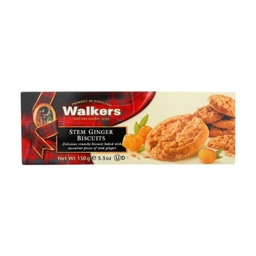 Walkers Stem Ginger Short Bread 150 g