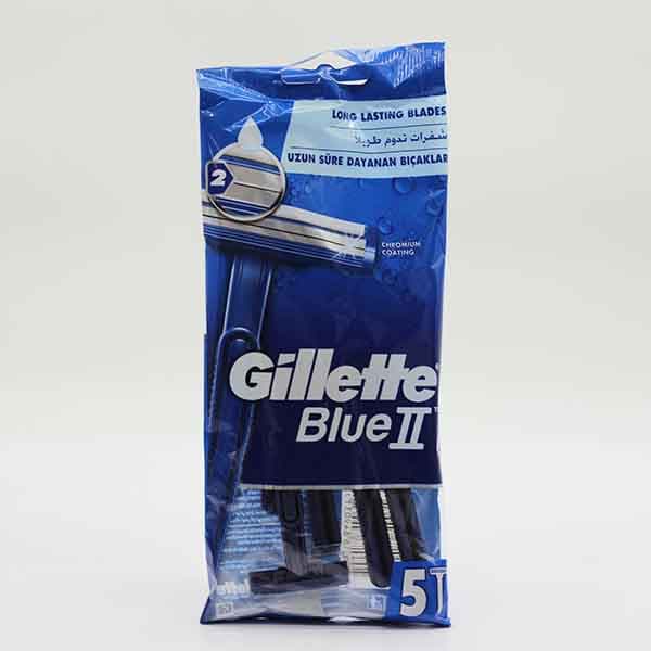 Gillette Blue Ii Disposible Razor 5 Pc