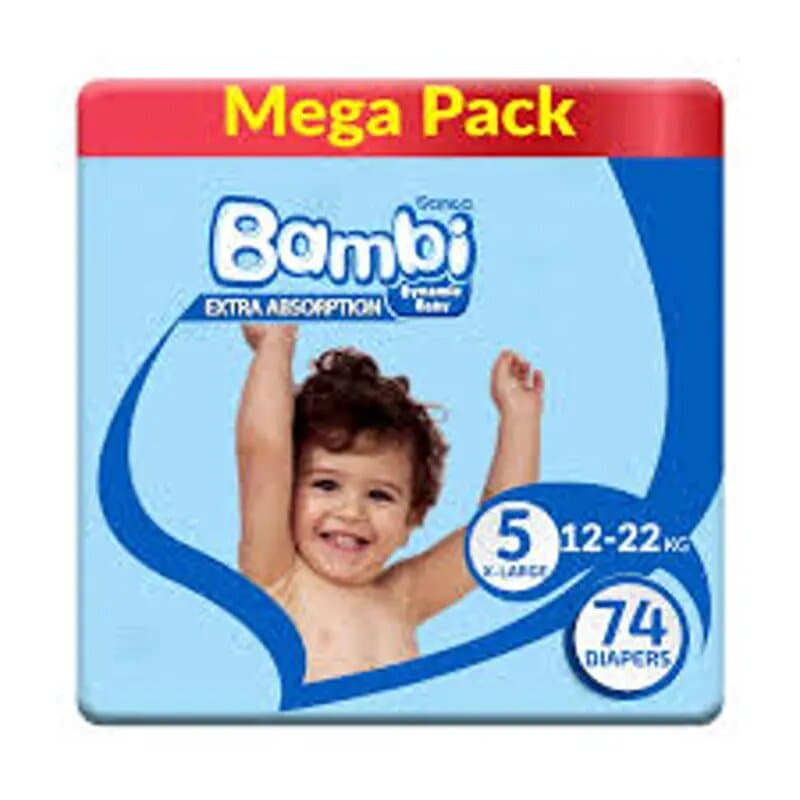 Sanita Bambi X Large Mega Diaper 74 Pc