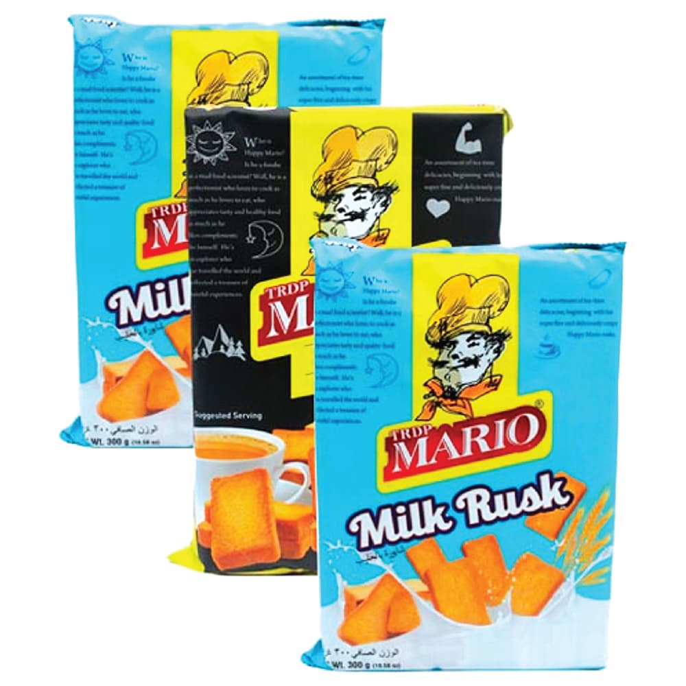 Mario Sanuf Milk Wheat Rusk 3 x 300 g