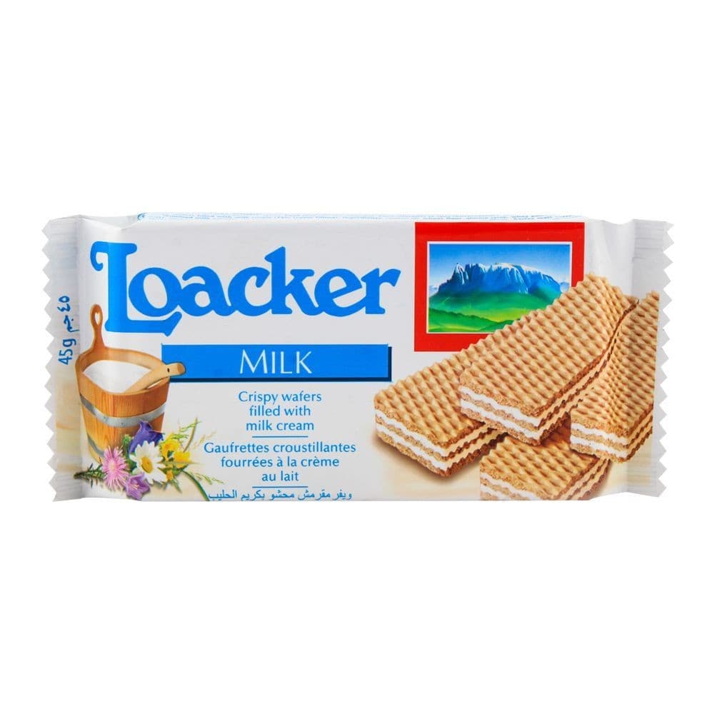 Loacker Milk Crm.wafer 5 x 45 g