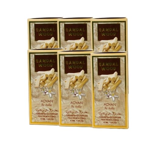 Adyan Roll On Sandal Wood 6 x 6 mL