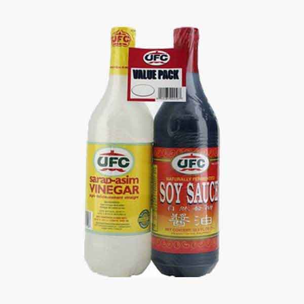 Ufc Vinegar + Ufc Soysauce 1 L