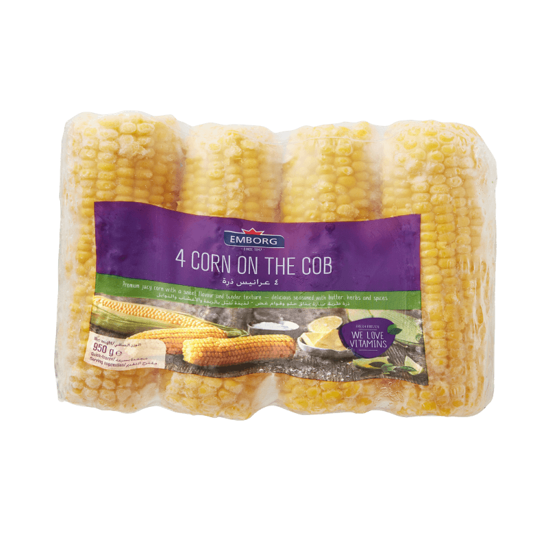 Emborg Corn ON COB 850 g 4 Pc