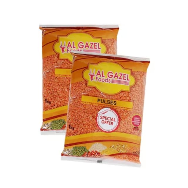 Al Gazel Masoor Dal 2 x 1 Kg