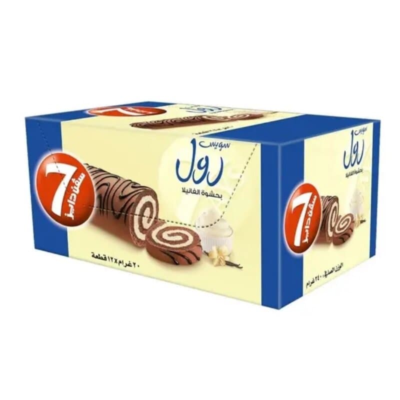 7 Days Mini Vanila Swiss Roll 12 x 20 g