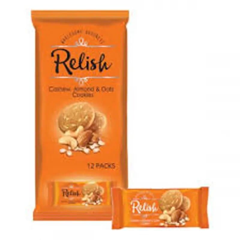 Nabil Relish Cashew Almond + Oats Cookies 12 x 42 g