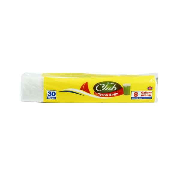 Napco Club Trash Bags 8 Gallon 30