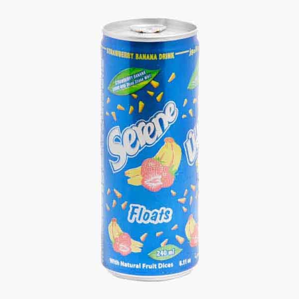 Serene Strw/ban Float Drink 6 x 240 mL