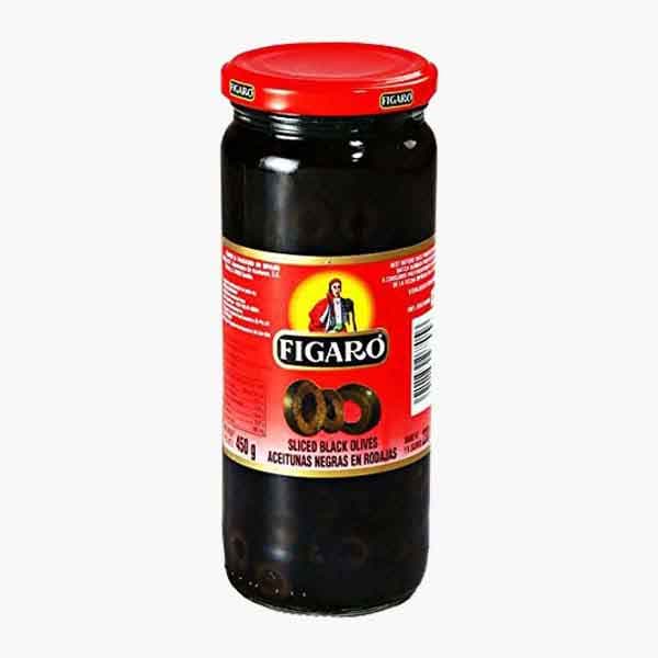 Figaro Pitted Olives Black 450 g