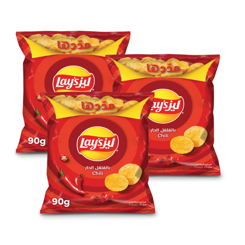 Lays Potato Chips Chilli 3 x 90 g