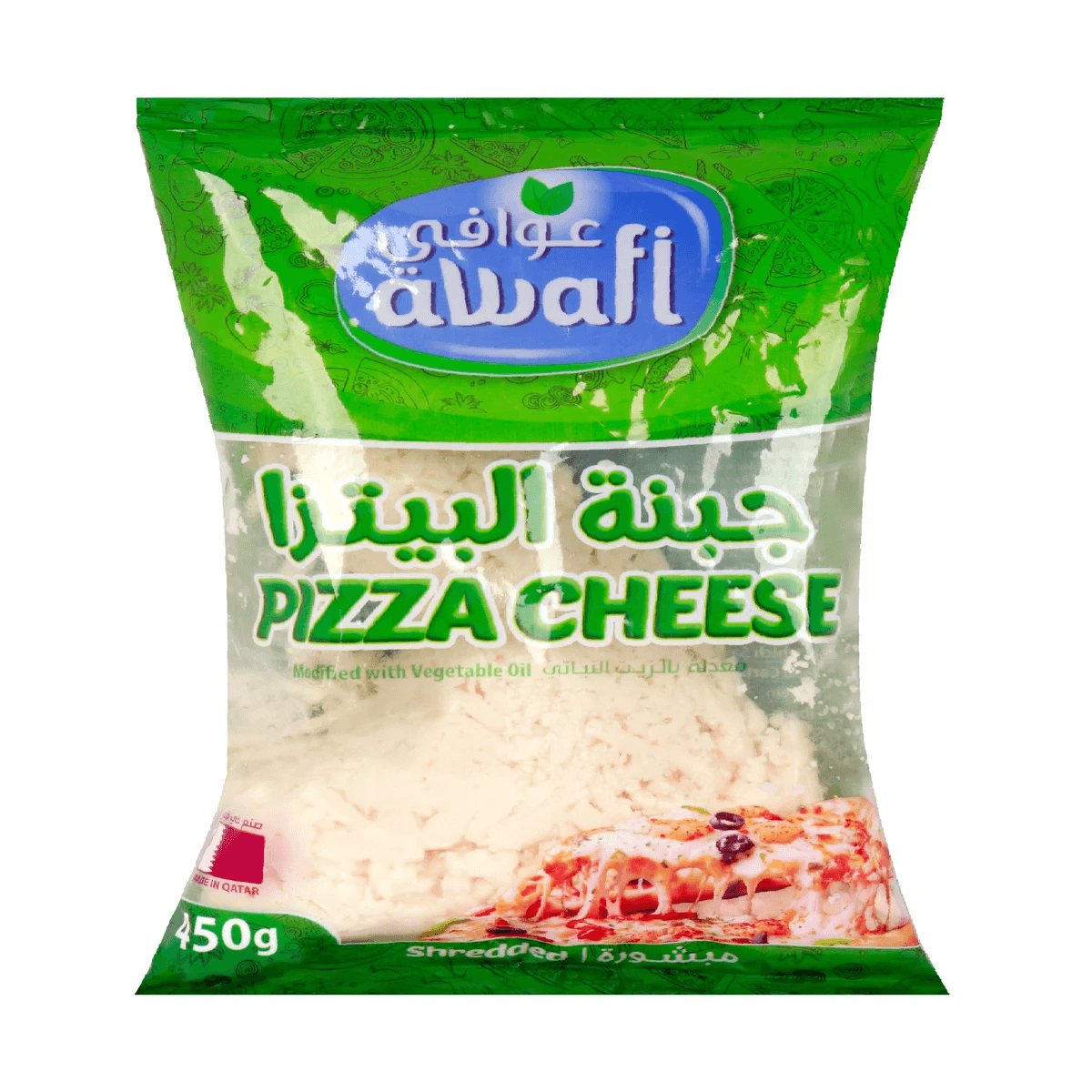 Awafi Shredded Pizza Cheese 450 g