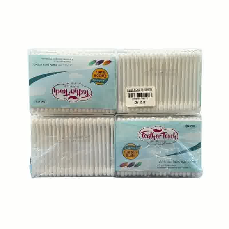 Feather Touch Cotton Buds 4 x 200 Pc