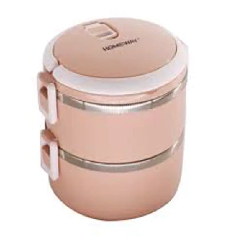 Homeway Hw-3448 Double Layer Ss Lunch Box 1200 mL