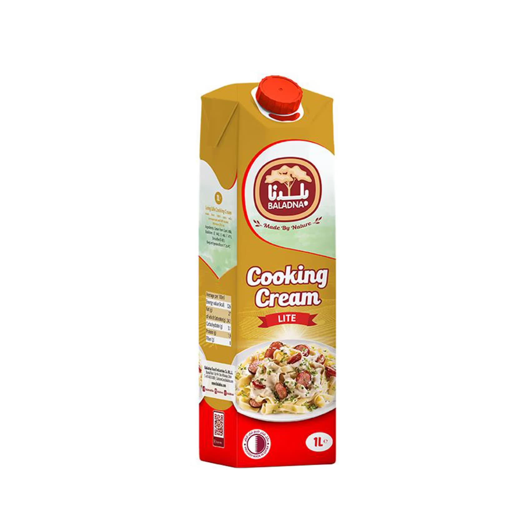 Baladna UHT Cooking Cream Lite 1 L