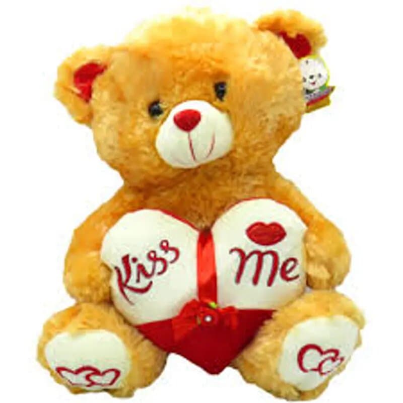 Wlc Soft Bear W/Kiss Heart 40 Cm 774-40