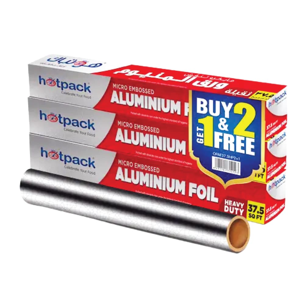 Hotpack Aluminum Foil 37.5sqft 3 Pc